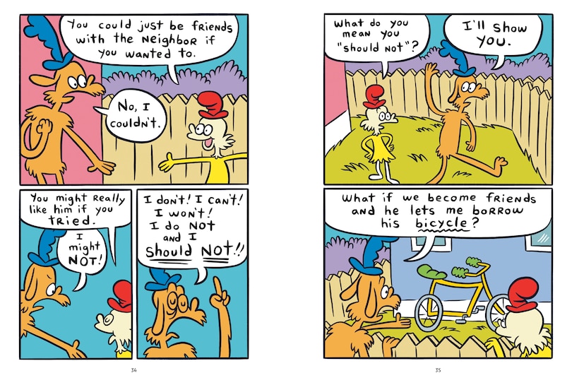 Sample content 2_Dr. Seuss Graphic Novel: Green Eggs and Ham Go Next Door