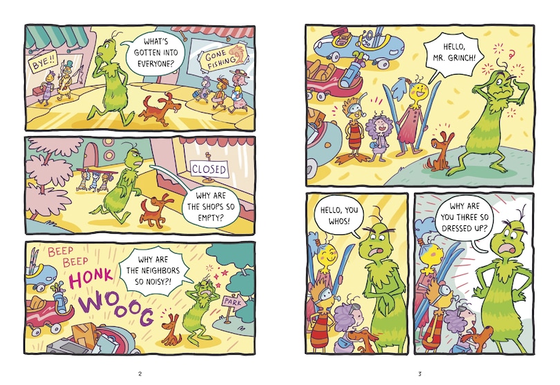 Sample content_Dr. Seuss Graphic Novel: The Grinch Takes a Vacation