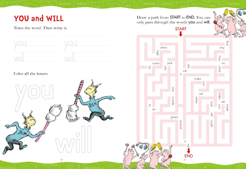 Sample content 3_Dr. Seuss Sight Words Level 1 Workbook