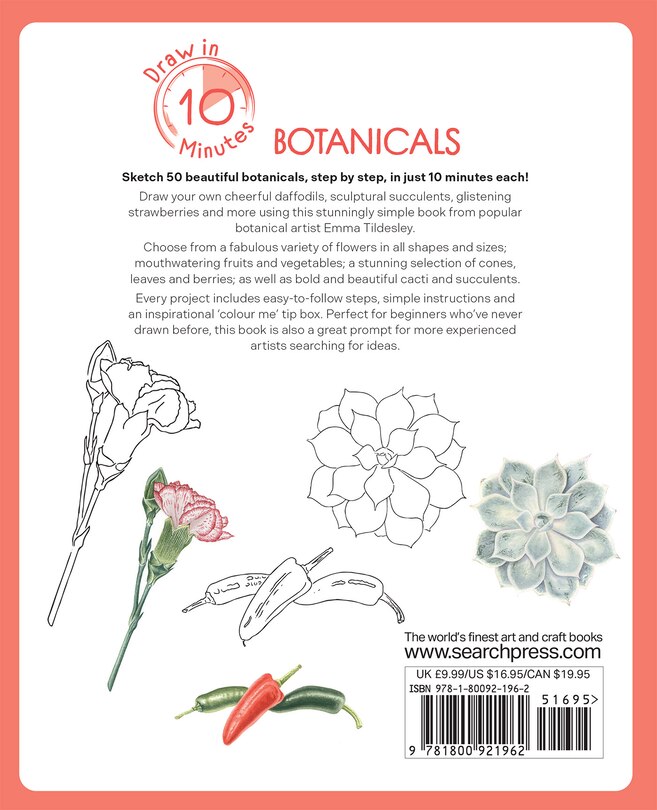 Back cover_Draw in 10 Minutes: Botanicals