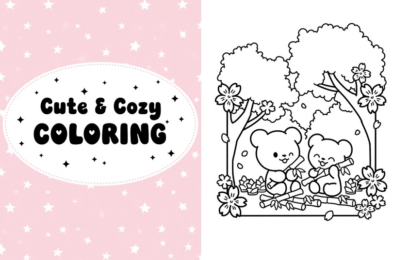 Aper&ccedil;u du contenu_Draw me! Color me!: Cute & Cozy Friends