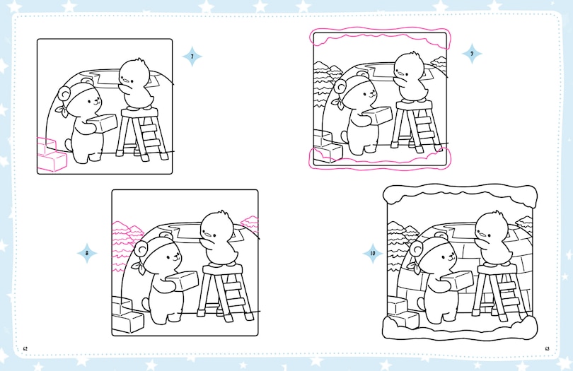 Aper&ccedil;u du contenu 2_Draw me! Color me!: Cute & Cozy Friends