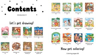 Aper&ccedil;u du contenu 5_Draw me! Color me!: Cute & Cozy Friends