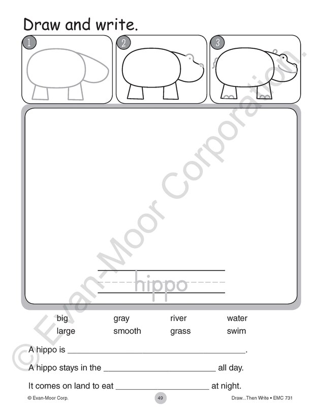 Aperçu du contenu 2_Draw…Then Write, Grade 1 - 3 Teacher Resource