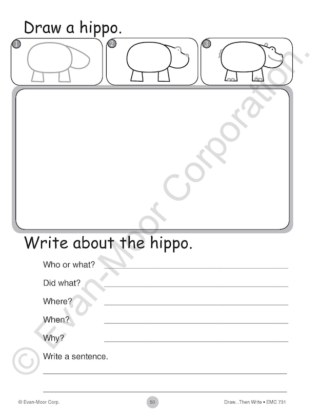 Aperçu du contenu 3_Draw…Then Write, Grade 1 - 3 Teacher Resource