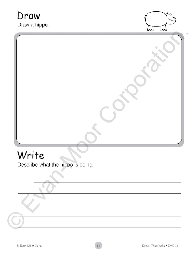 Aperçu du contenu 4_Draw…Then Write, Grade 1 - 3 Teacher Resource