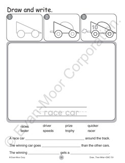 Aperçu du contenu 5_Draw…Then Write, Grade 1 - 3 Teacher Resource