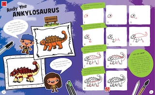 Sample content_Draw with Art for Kids Hub Dinosaurs