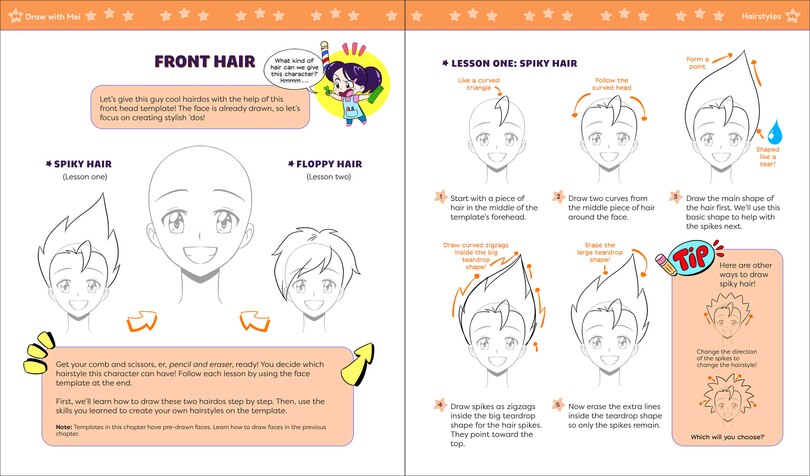Sample content 4_Draw with Mei: How to Draw Anime Characters