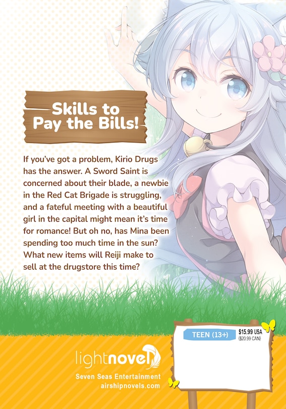 Couverture arrière_Drugstore in Another World: The Slow Life of a Cheat Pharmacist (Light Novel) Vol. 7