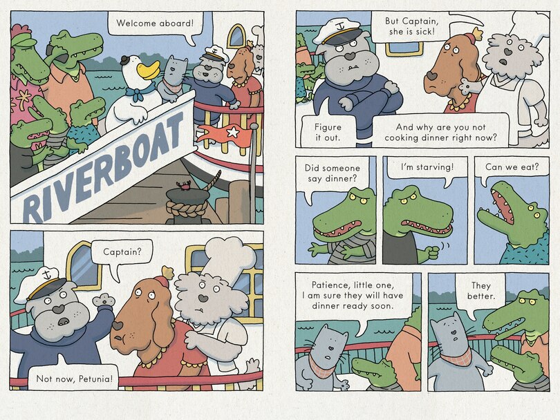 Sample content 2_Duck and Cat Ride the Riverboat