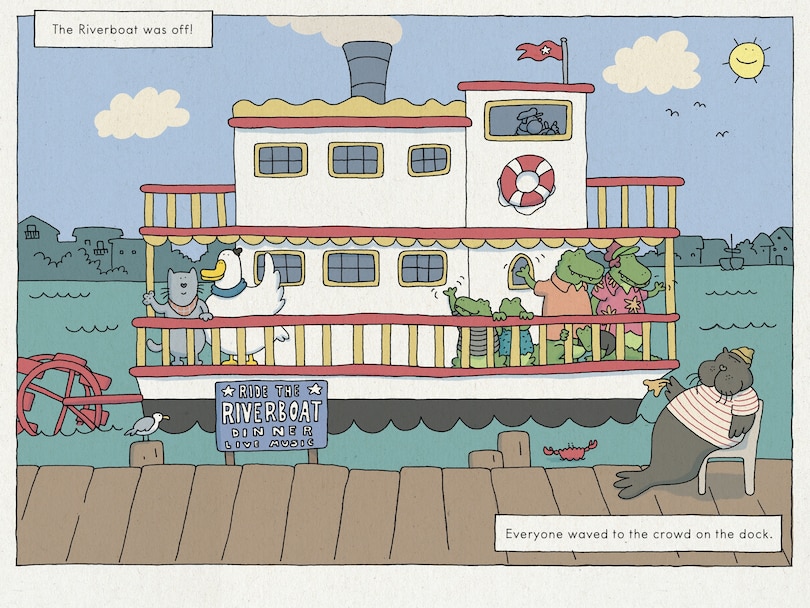 Aperçu du contenu_Duck and Cat Ride the Riverboat