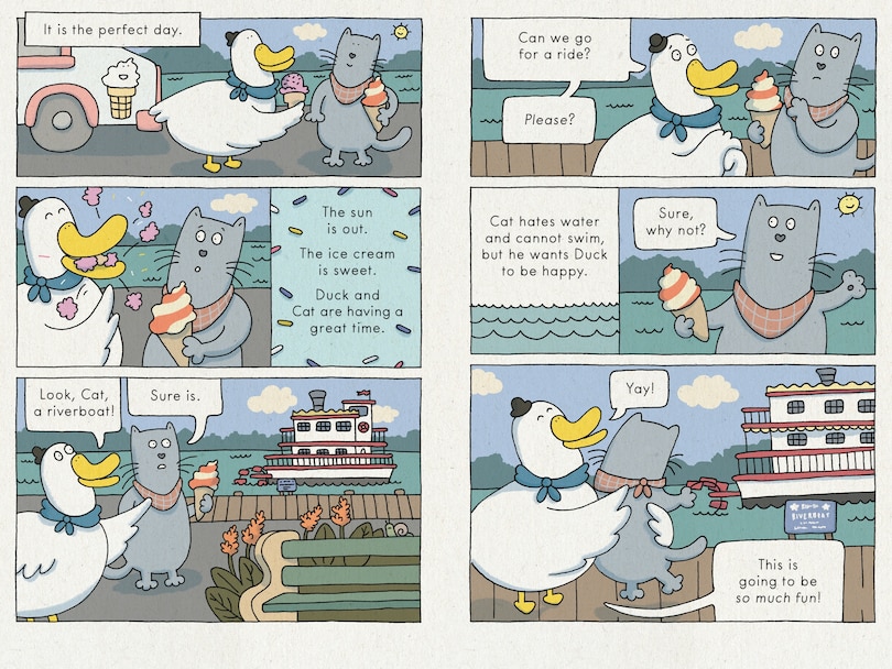 Aperçu du contenu 3_Duck and Cat Ride the Riverboat