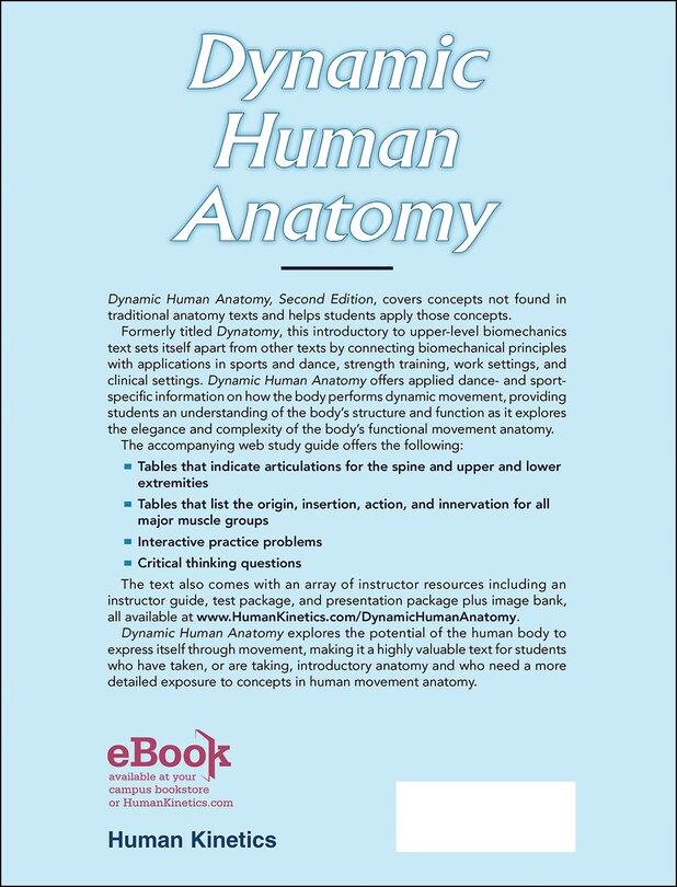 Back cover_Dynamic Human Anatomy