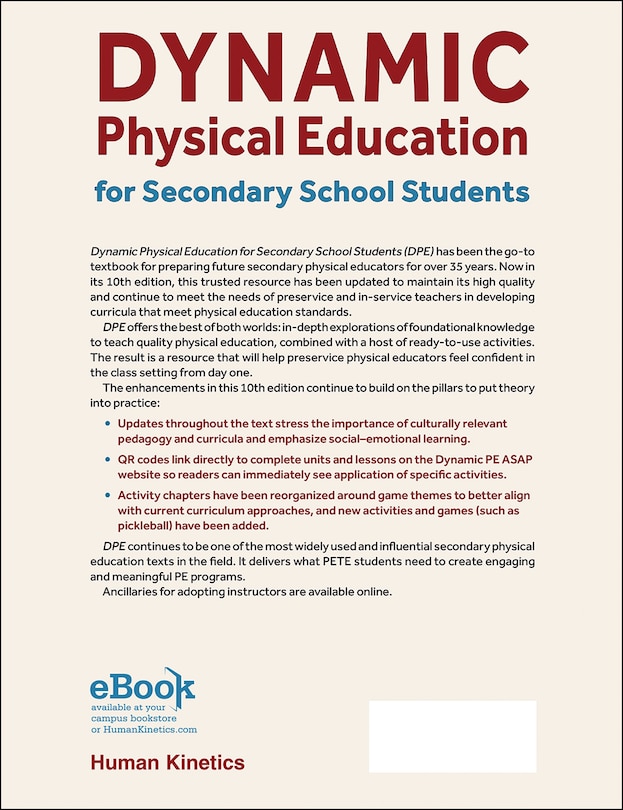 Back cover_Dynamic Physical Education for Secondary School Students