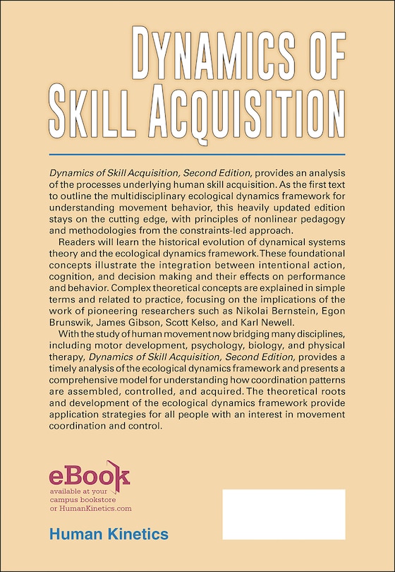 Back cover_Dynamics Of Skill Acquisition