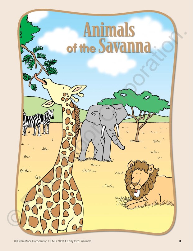 Aperçu du contenu 2_Early Bird: Animals, Age 4 - 5 Workbook
