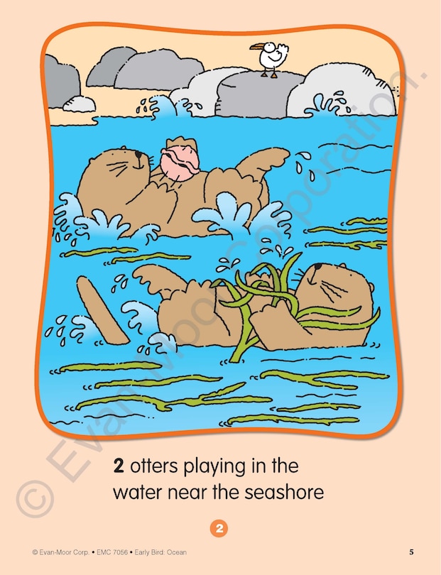 Aperçu du contenu 4_Early Bird: Ocean, Age 4 - 5 Workbook