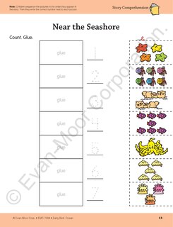 Aperçu du contenu 5_Early Bird: Ocean, Age 4 - 5 Workbook