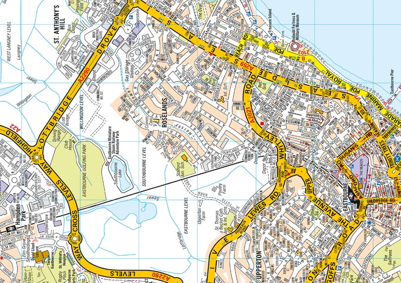 Sample content 3_Eastbourne A-Z Pocket Street Map