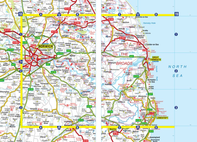 Aper&ccedil;u du contenu 2_Eastern England A-Z Road Atlas