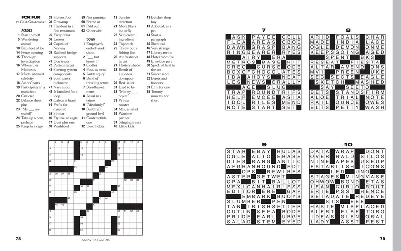 Sample content 5_Easy As Pie Crosswords: Super Easy!