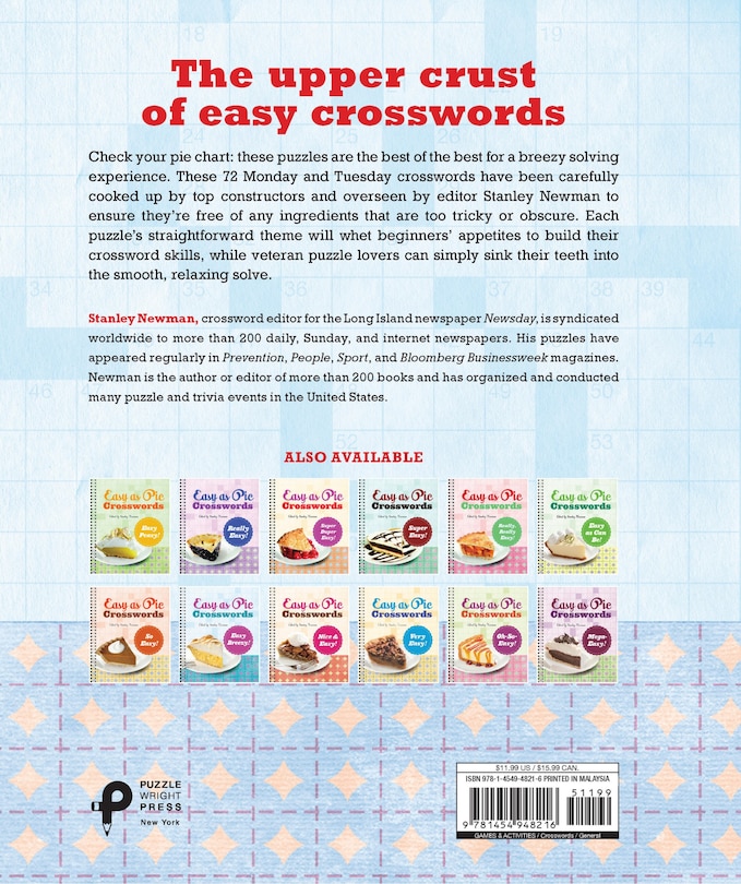 Back cover_Easy as Pie Crosswords: Totally Easy!