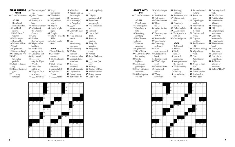 Sample content_Easy As Pie Crosswords: Very Easy!