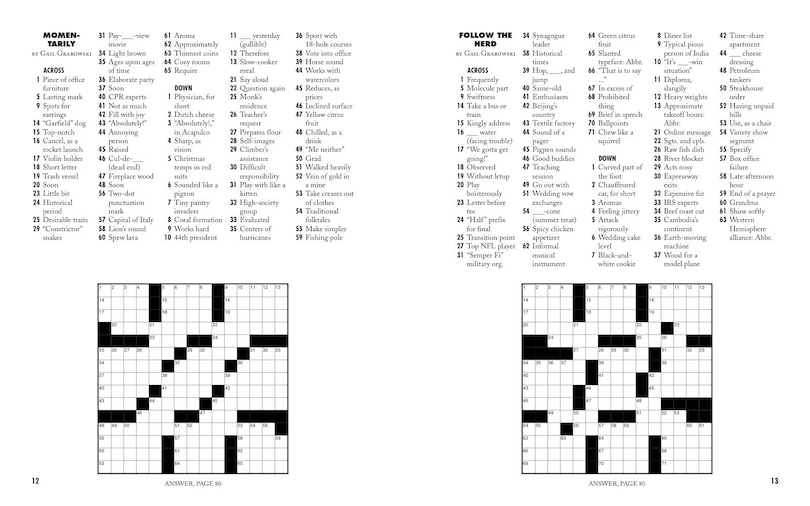 Sample content 3_Easy As Pie Crosswords: Very Easy!