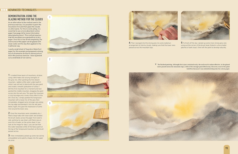 Aper&ccedil;u du contenu_Easy Guide to Painting Skies in Watercolour, The