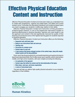 Back cover_Effective Physical Education Content And Instruction