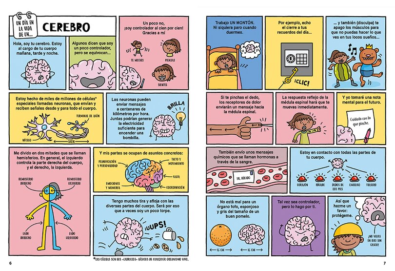 Sample content_El Cuerpo Humano En Cómic: 101 Curiosidades Para Niños Y Niñas / The Human Body In Comics. 101 Curiosities For Boys And Girls