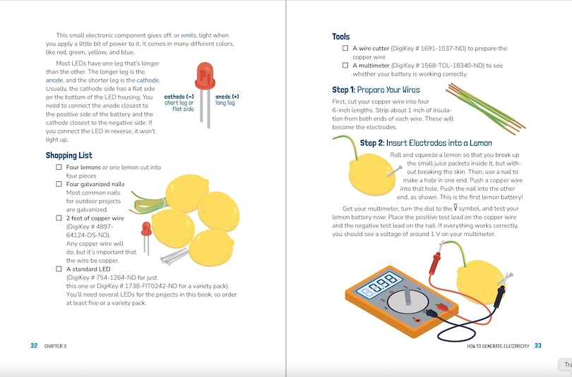 Aper&ccedil;u du contenu 5_Electronics for Kids, 2nd Edition