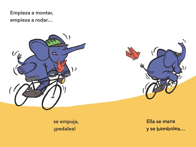 Sample content_Elena Rides / Elena monta en bici: A Dual Edition Flip Book