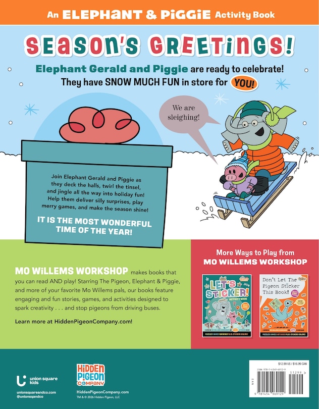 Couverture arri&egrave;re_Elephant & Piggie: Happy Holidays!