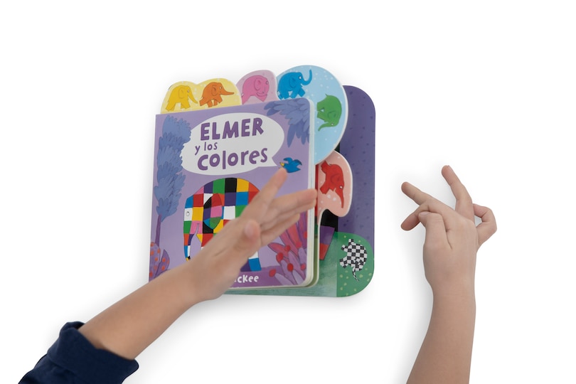 Aper&ccedil;u du contenu_Elmer Y Los Colores / Elmer's Colours: Tabbed Board Book