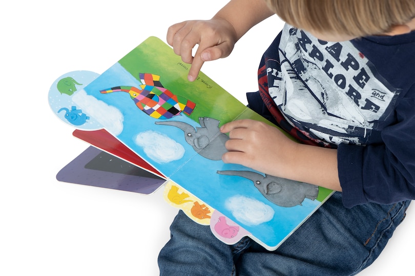 Aper&ccedil;u du contenu 3_Elmer Y Los Colores / Elmer's Colours: Tabbed Board Book