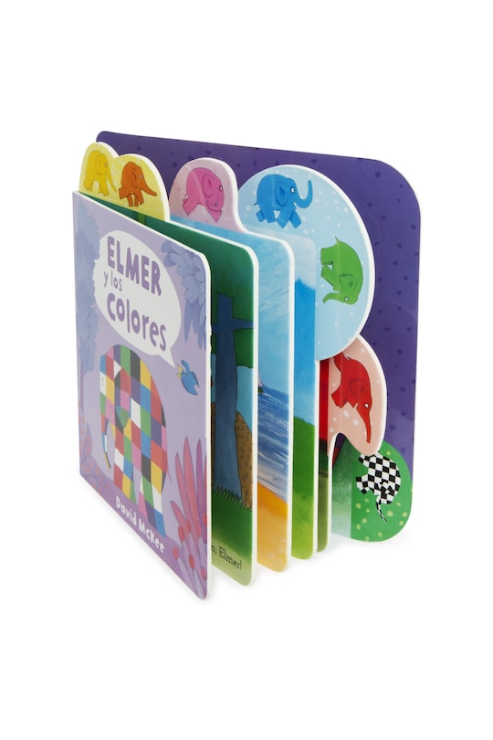 Aper&ccedil;u du contenu 4_Elmer Y Los Colores / Elmer's Colours: Tabbed Board Book