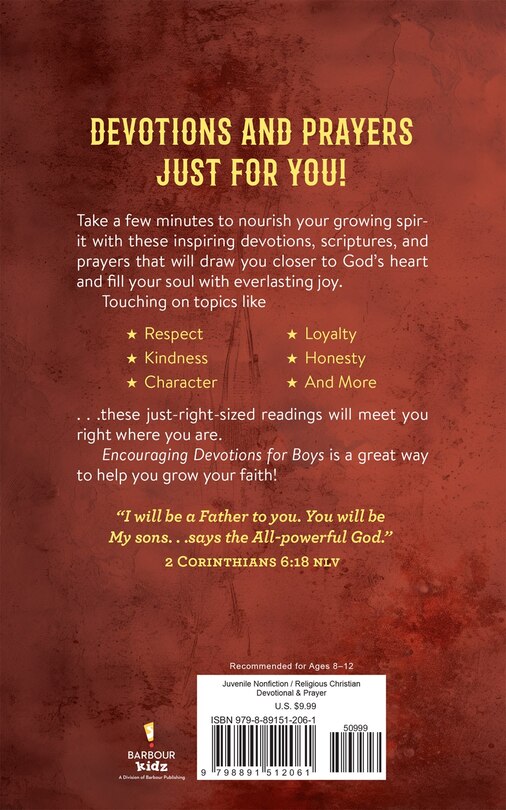 Back cover_Encouraging Devotions for Boys