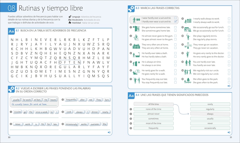Sample content 4_English for Everyone Nivel 3 Intermedio: Libro de ejercicios