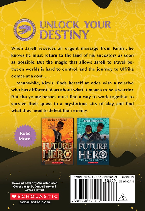 Couverture arrière_Escape from the Clay City (Future Hero #3)