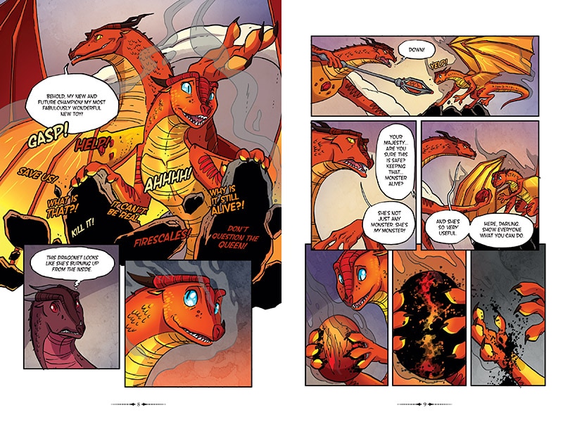 Sample content 3_Escaping Peril: A Graphic Novel (Wings of Fire Graphic Novel #8)