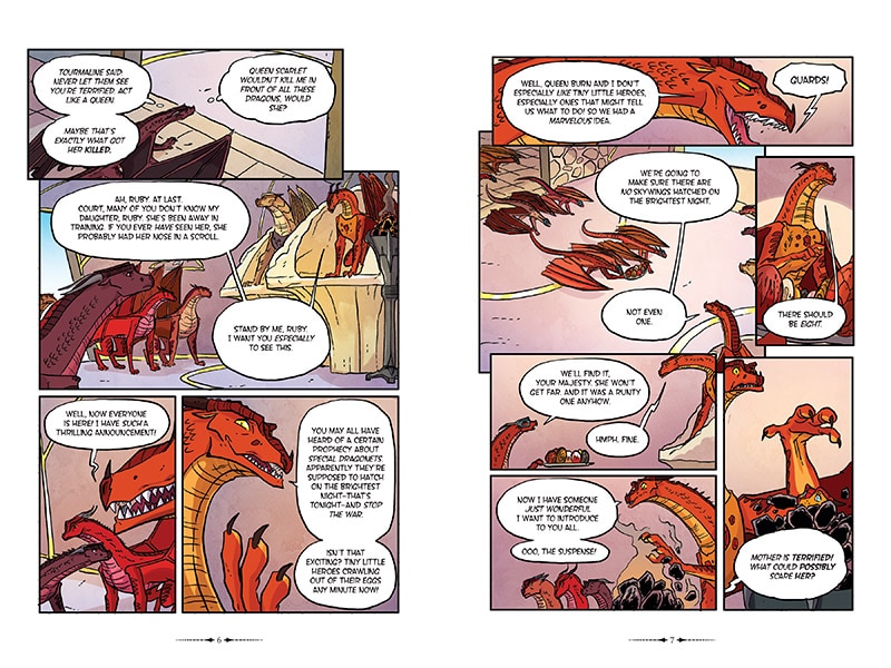 Sample content 2_Escaping Peril: A Graphic Novel (Wings of Fire Graphic Novel #8)