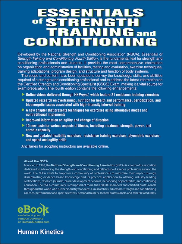 Couverture arri&egrave;re_Essentials Of Strength Training And Conditioning