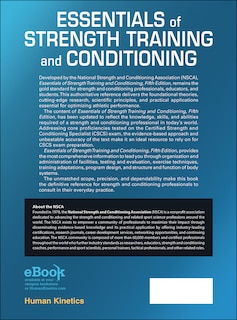 Back cover_Essentials of Strength Training and Conditioning