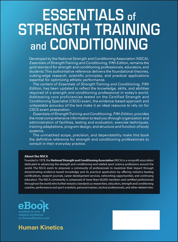 Back cover_Essentials of Strength Training and Conditioning