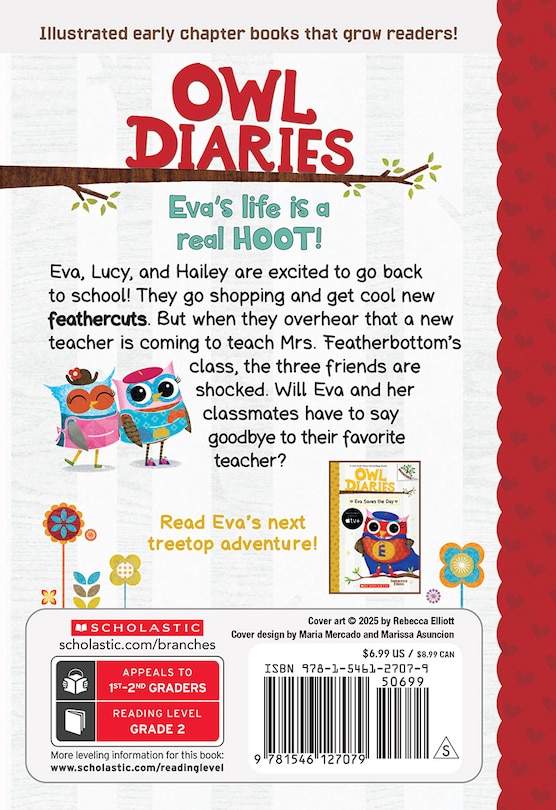 Back cover_Eva and the New Teacher: A Branches Book (Owl Diaries #21)