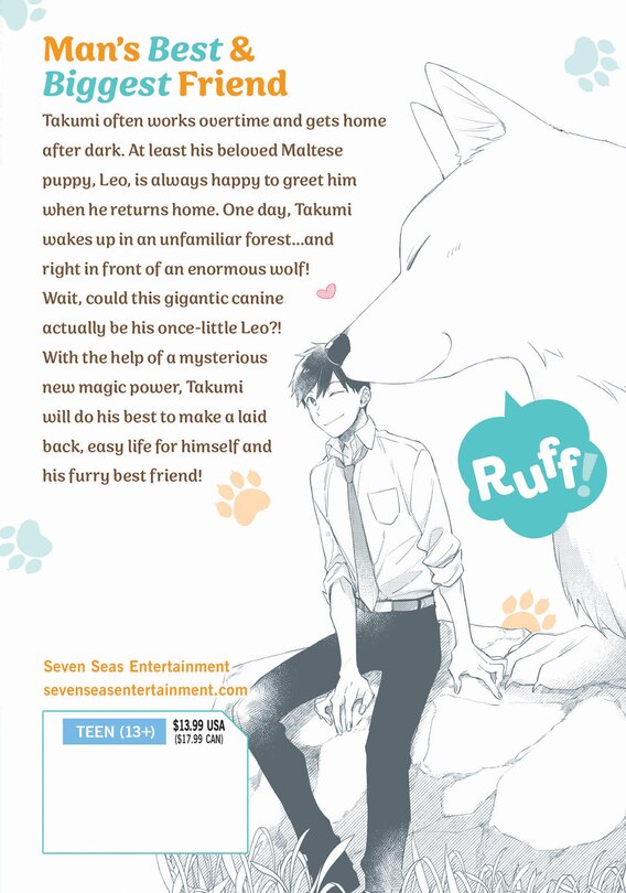 Back cover_Even Dogs Go to Other Worlds: Life in Another World with My Beloved Hound (Manga) Vol. 1