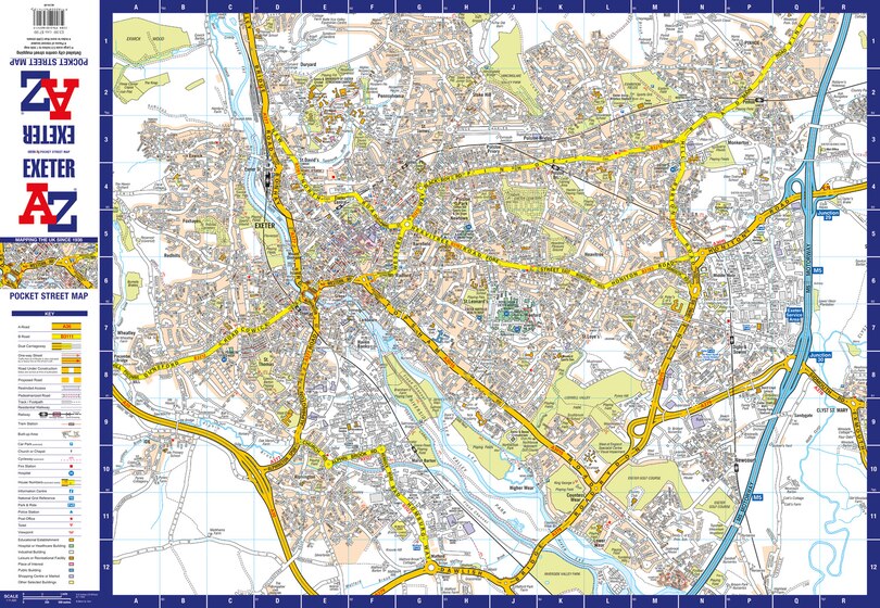Aper&ccedil;u du contenu 2_Exeter A-Z Pocket Street Map