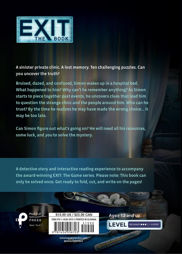 Back cover_EXIT: The Book - The Clinic of Shadows